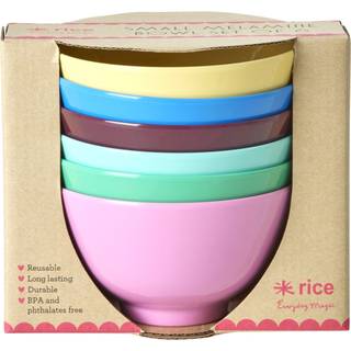 Rice e Bowl 30 Cl 6-pack Show Your True Colors - Serveringsskåle Melamin Multi - MELBW-6ZSCH5