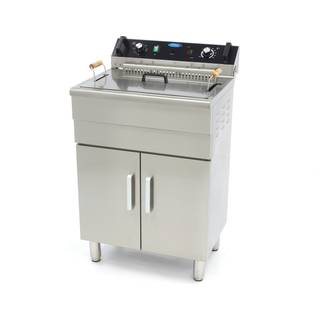 Friture - 30L - 1 kurv - med aftapningshane og stativ