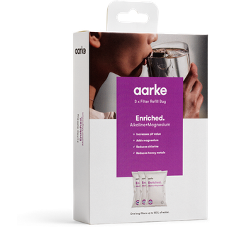 Aarke berigede filterpåfyldningsgranuler-mineraler tilført alkalisk pH miljøvenlig 8-ugers ydelsesfiltre 31,7 gallon pr. Pose (3 pakke)