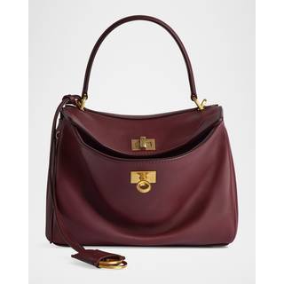 Balenciaga Rodeo Mini leather tote bag - burgundy - One Size