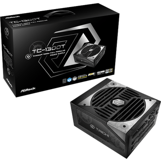 ASRock TC-1300T Strømforsyning - 1300 Watt - 135 mm - ATX 3.1 - 80 Plus Titanium certified
