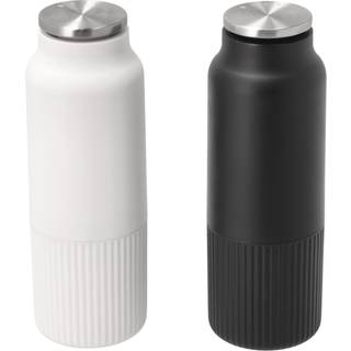 Funktion Salt- og peberkværnsæt Dia 5,7 x 16,5 cm 125 ml Sort/Hvid
