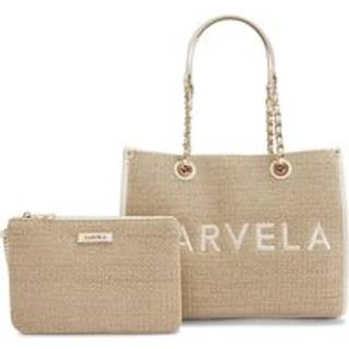 Carvela Carvela Cream Sorrento Midi Raffia Bag