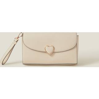 Accessorize Accessorize Cream Heart Clutch Bag
