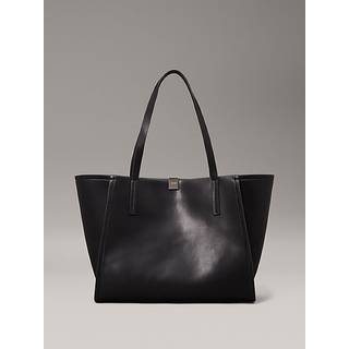 Leather Tote Bag - Black - One Size