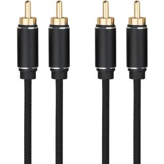 Dacota RCA Stereo M-M 3 m, sort ➞ På lager - klar til levering og afhentning