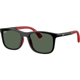 Ray - Ban Børn RJ9084S 713171 Solbriller Injiceret Sort Grøn Firkantet Normal
