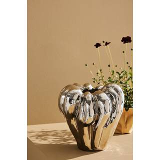 Ruth Bold vase - Sølvfarvet