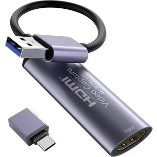HDMI 4K 30Hz til USB3.0 adapter til videooptagelse USB-A og USB-C