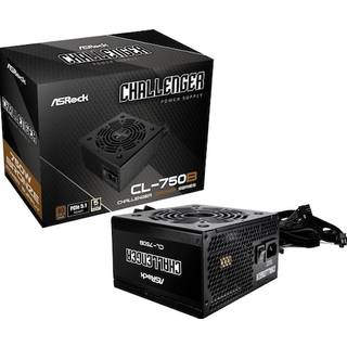 ASRock CL-750B Strømforsyning - 750 Watt - 120 mm - ATX 3.1 - 80 Plus Ja