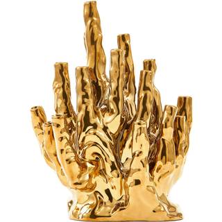 POLSPOTTEN Vases - 'Coral 20-tulips' vase, gold in gold Porcelain