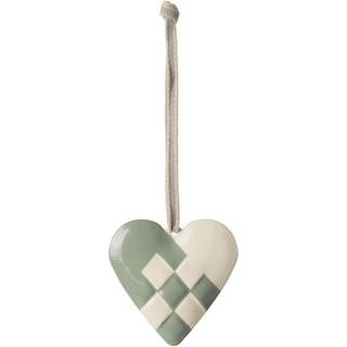 Maileg Ornament i metal, Stort hjerte - Mint