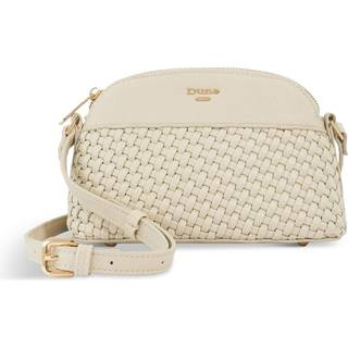 Dune London Dune London Cream Distinct Mini Woven Cross-Body Bag