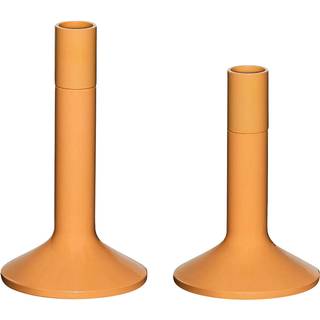 Hübsch Kindred Lysestage Sæt af 2 Orange