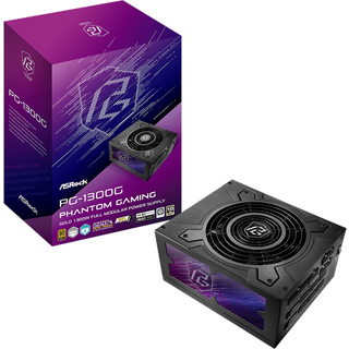 ASRock PG-1300G Strømforsyning - 1300 Watt - 135 mm - ATX 3.1 - 80 Plus Gold certified