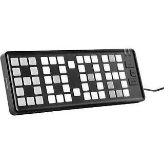 Karlsson Keyboard LED vækkeur sort