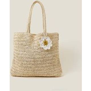 Accessorize Raffia Daisy Shopper BagEn
