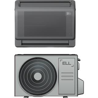 ELL Solid varmepumpe, op til 120 m2, 9 kW, scop 4,6, dark grey