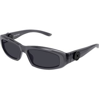 Balenciaga Mand BB0408S 004 Solbriller Acetat Grå Grå Firkantet
