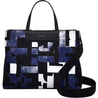 Radley Radley Medium Blue Southwell Gardens Abstract Geo Zip Top Grab Bag