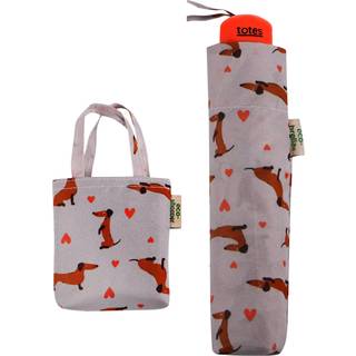 Totes Totes Grey Eco-Brella & Matching Bag in Bag Shopper Set
