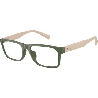 Armani Exchange AX3038F Asian Fit 8370 56 Briller Mænd Grøn - Matte Green - 56mm