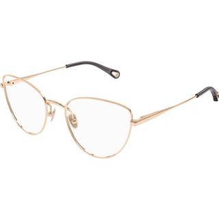 Chloé Kvinde CH0319O 002 Optiske stel Metal Guld Transparent Cat Eye