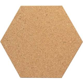 Akustik sekskantet kork, natur, 7 x 300 x 300 mm - 6 stk.