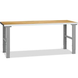 Filebænk med eg bordplade 2000x800mm