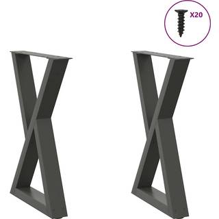 Sofabordben 30X(30-31,3) Cm Stål - Antracitgrå / 60 x (72-73.3) cm