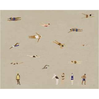 Fine Little Day Swimmers plakat Beige, 40x50 cm