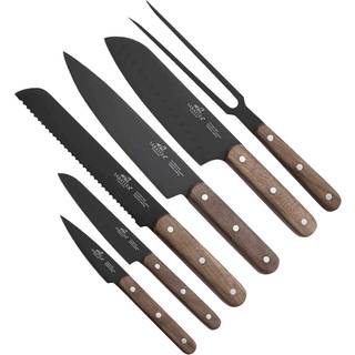 Phenix Walnut Knivsæt 6 dele fra Lion Sabatier International - Rustfrit stål/Valnøddetræ