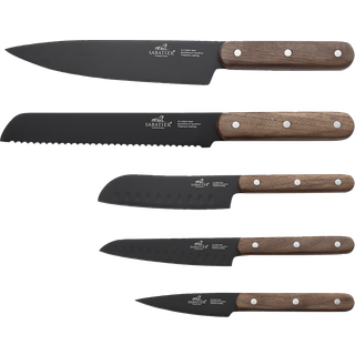International Phenix Walnut Knivsæt 5 dele Sort/Træ