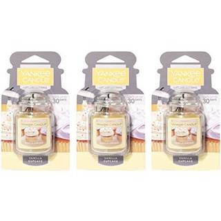 Yankee Candle 3 Pack Car Jar -duftstoffer. Vanilla cupcake. Luftfriskere.