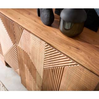 Sideboard Naxxar 180 cm Akazie Natur 5 Türen