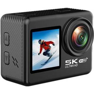 V5 5K WiFi EIS Anti-shake Action-kamera 30 m vandtæt sportskamera med dobbelt skærm