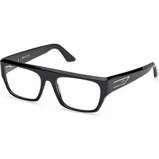 GCDS Unisex GD5045 001 Optiske stel Acetat Sort Firkantet Normal