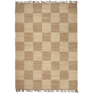Classic Collection Tæppe Jute Squares Natural Jute 170x230 cm