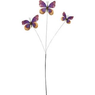 Gren med fem sommerfugle