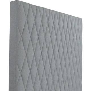 Sengegavl 160x135 cm - Lysegråt hovedgærde med harlequin tern - Nordstrand Home