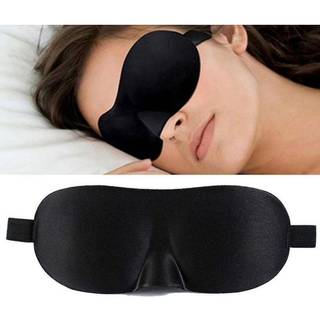 2-pak - 3D Sovemaske / øjenmaske / bind for øjnene - Sort