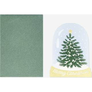 Snowglobe-kort med konvolut