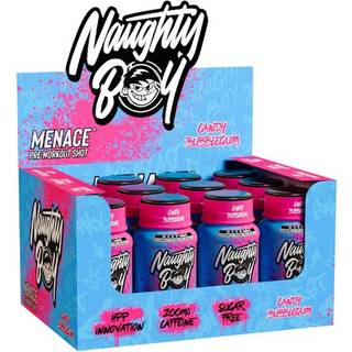 Naughty Boy - Menace Pre-Workout Shot, Candy Bubblegum - 12 x 60 ml.