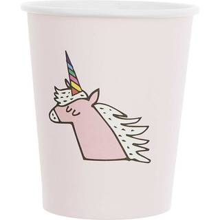 Pappbecher Einhorn Rosa