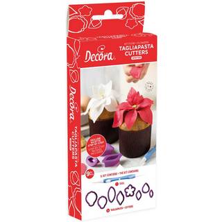Vinter Blomster udstikkersæt 8 dele - Decora