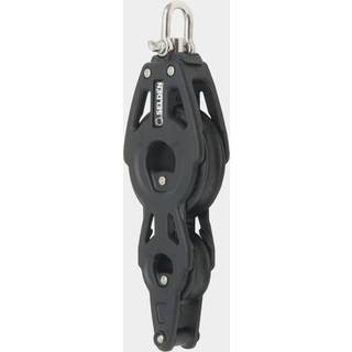 Fiolblok med sjækkel Seldén BBB 60, fast/roterende, kuglelejet, med hundsvot, passer liner Ø6 - 10 mm