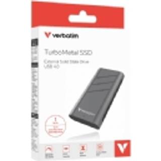 Verbatim TurboMetal SSD USB4 1TB USB Type-C USB4 Gen 2x2 Silver