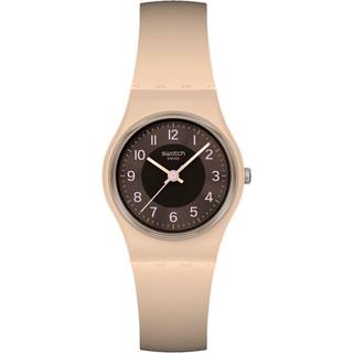 Swatch Espresso Charm Brown Dial Silicone Strap LT104