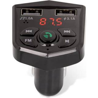 Setty Bluetooth FM-sender, 2x USB-A - Sort