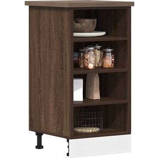 Underskab "Riga" Brun Eg 40X44,5X81,5 Cm Konstrueret Træ